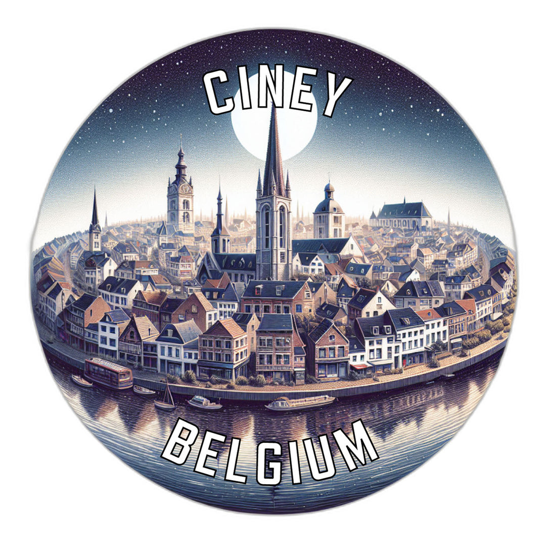 Ciney Belgium Souvenir Die Cut Flat Magnet Image 1