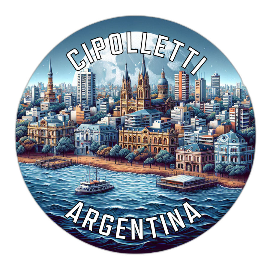 Cipolletti Argentina Souvenir Die Cut Flat Magnet Image 1