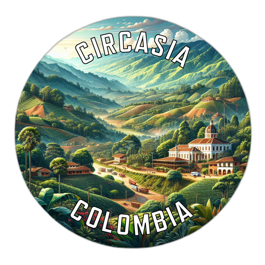 Circasia Colombia Souvenir Die Cut Flat Magnet Image 1