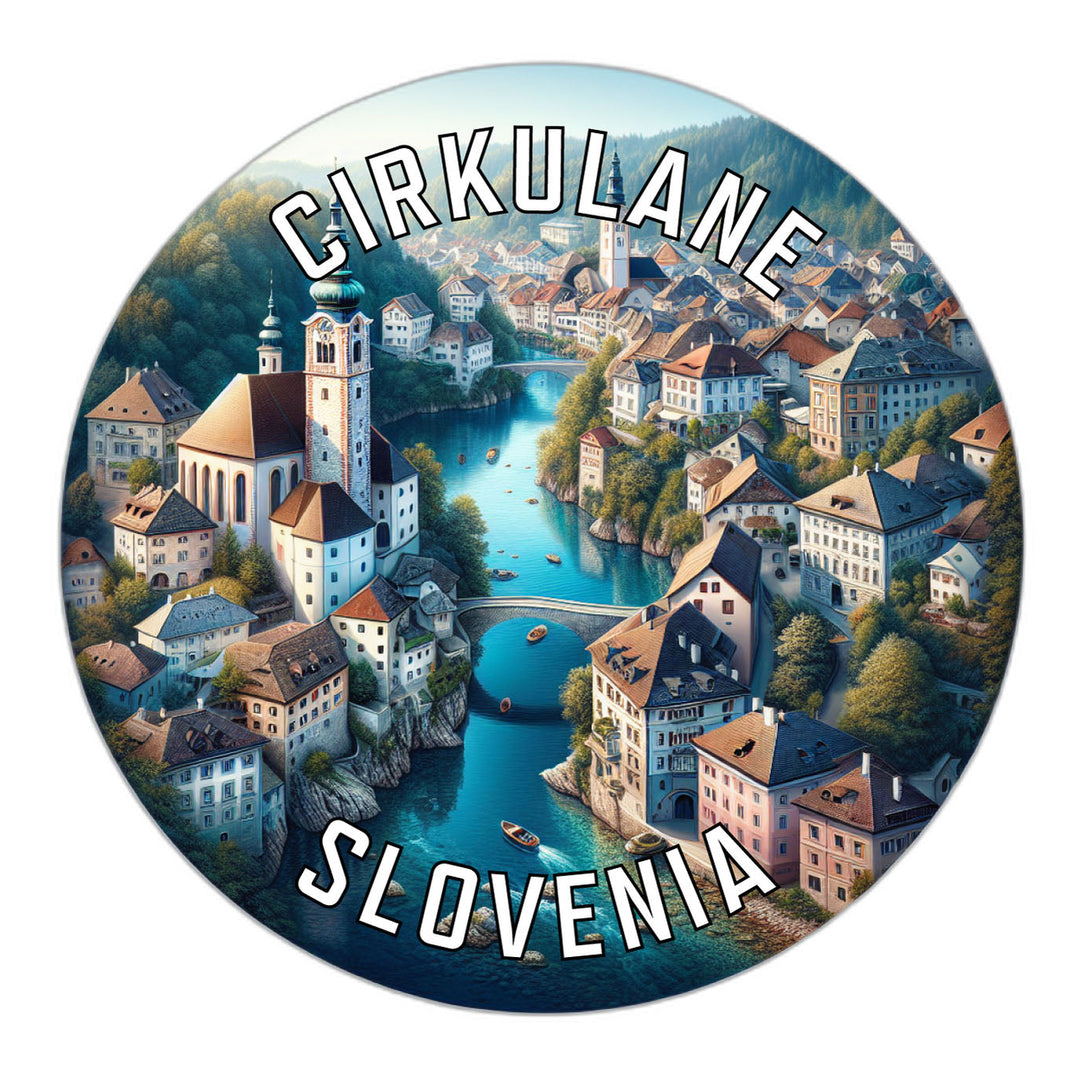 Cirkulane Slovenia Souvenir Die Cut Flat Magnet Image 1