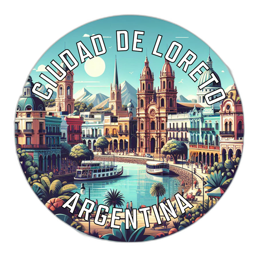 Ciudad de Loreto Argentina Souvenir Die Cut Flat Magnet Image 1