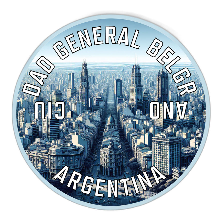 Ciudad General Belgrano Argentina Souvenir Die Cut Flat Magnet Image 1