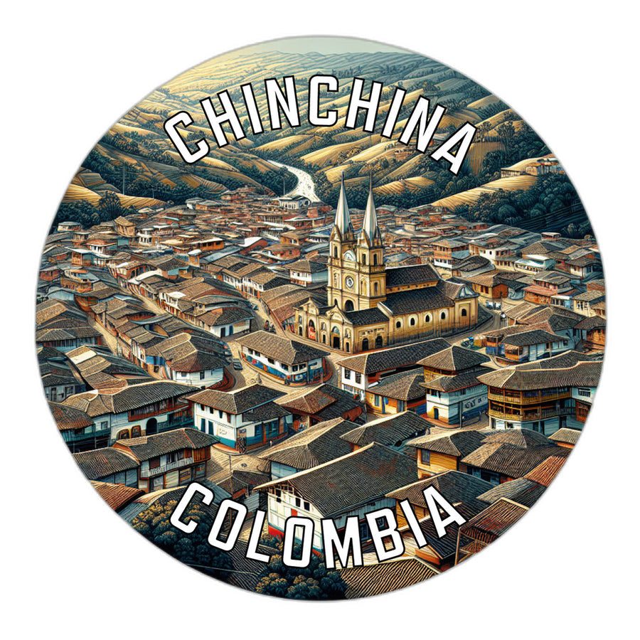 Chinchina Colombia Souvenir Die Cut Flat Magnet Image 1