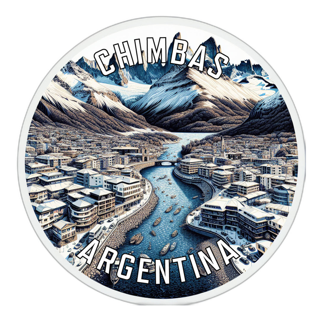 Chimbas Argentina Souvenir Die Cut Flat Magnet Image 1