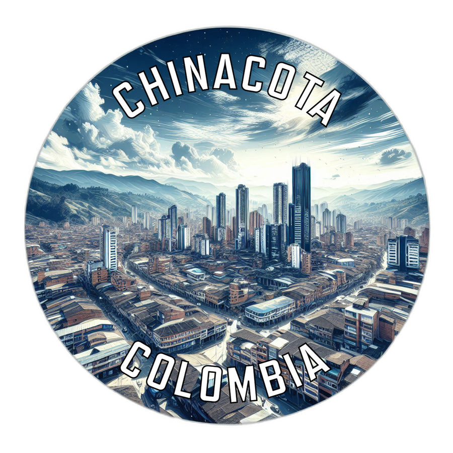 Chinacota Colombia Souvenir Die Cut Flat Magnet Image 1