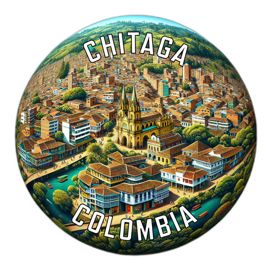 Chitaga Colombia Souvenir Die Cut Flat Magnet Image 1