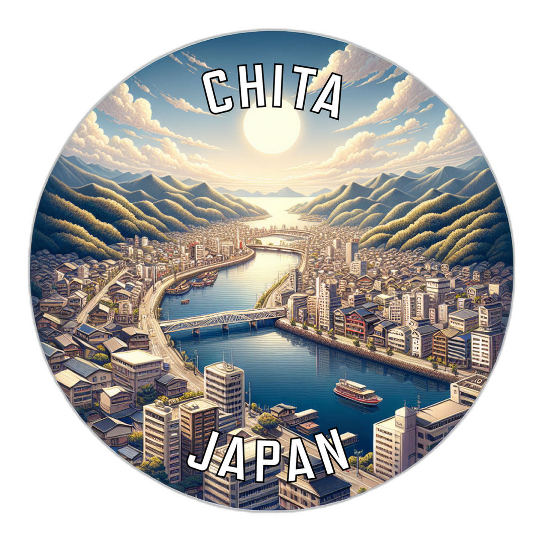 Chita Japan Souvenir Die Cut Flat Magnet Image 1