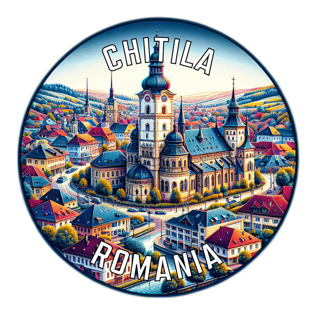 Chitila Romania Souvenir Die Cut Flat Magnet Image 1