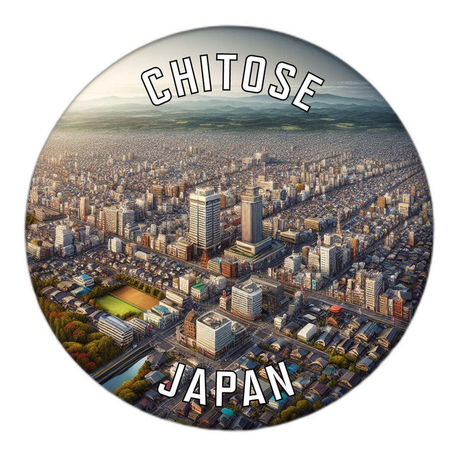 Chitose Japan Souvenir Die Cut Flat Magnet Image 1