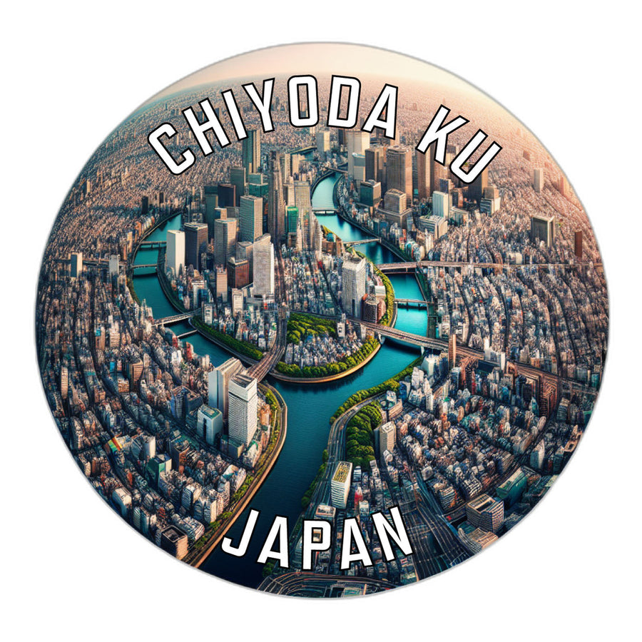 Chiyoda ku Japan Souvenir Die Cut Flat Magnet Image 1