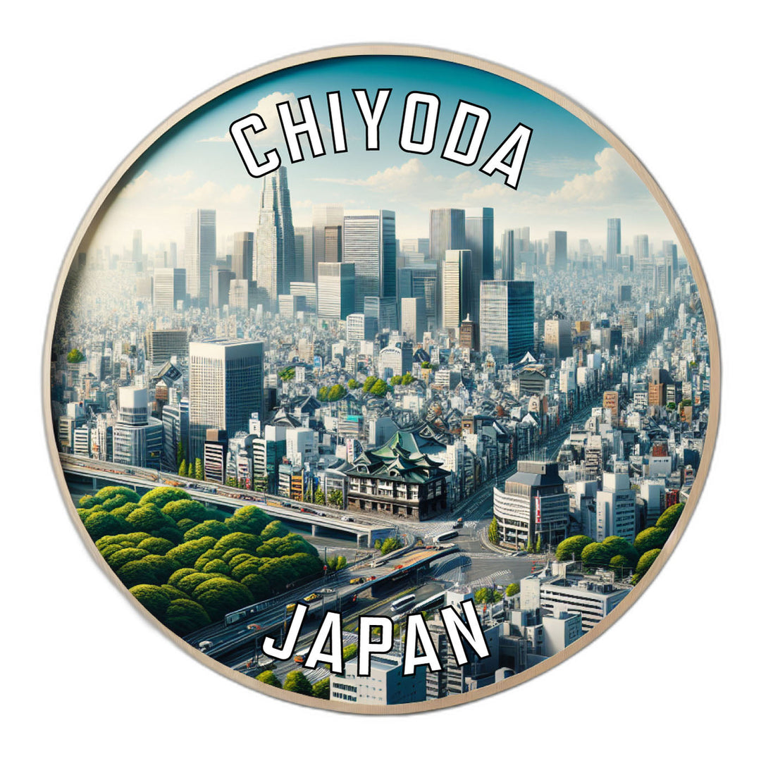 Chiyoda Japan Souvenir Die Cut Flat Magnet Image 1