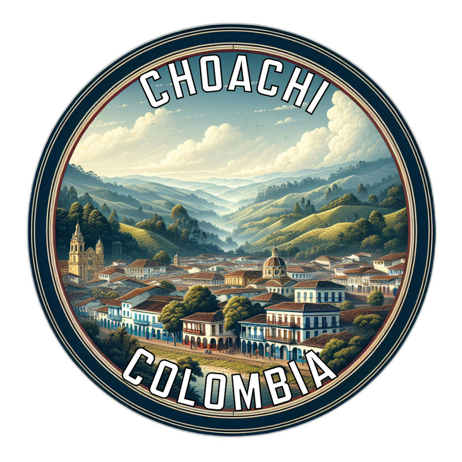 Choachi Colombia Souvenir Die Cut Flat Magnet Image 1