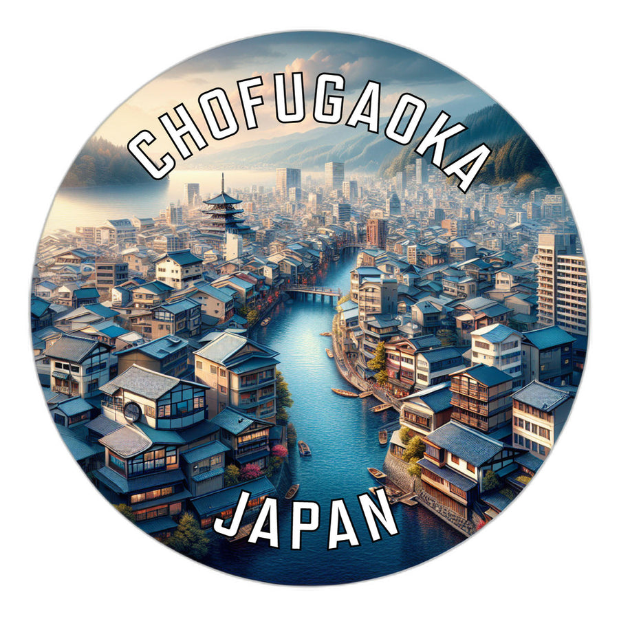 Chofugaoka Japan Souvenir Die Cut Flat Magnet Image 1