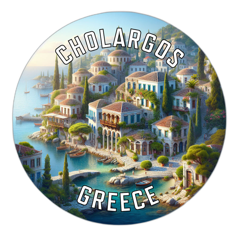 Cholargos Greece Souvenir Die Cut Flat Magnet Image 1