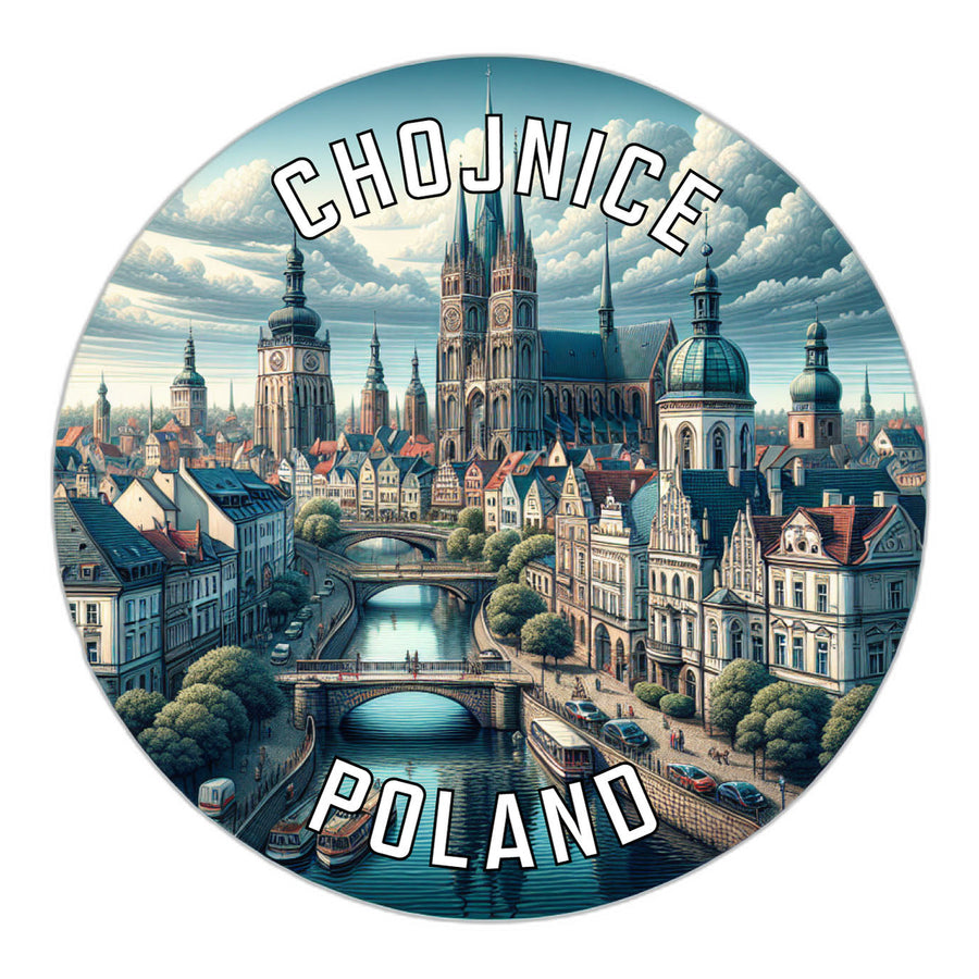 Chojnice Poland Souvenir Die Cut Flat Magnet Image 1