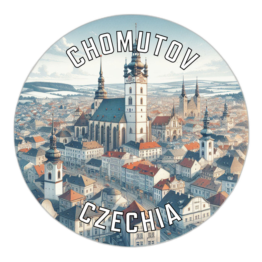 Chomutov Czechia Souvenir Die Cut Flat Magnet Image 1