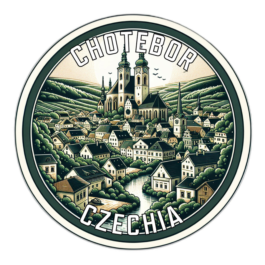 Chotebor Czechia Souvenir Die Cut Flat Magnet Image 1