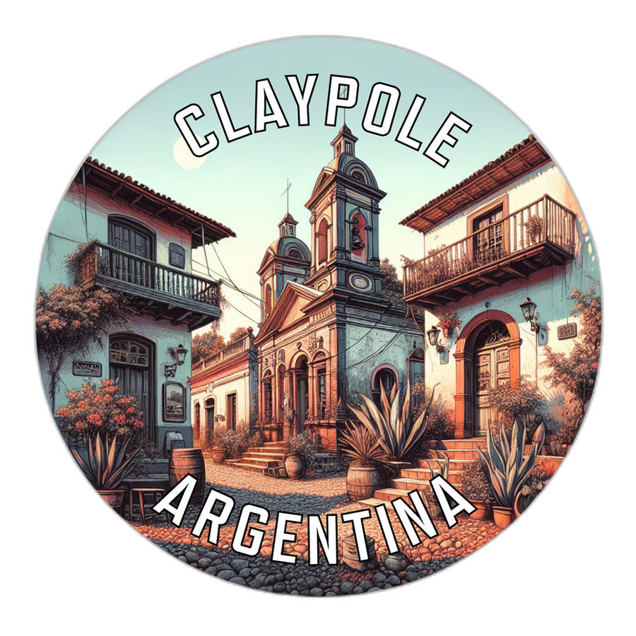 Claypole Argentina Souvenir Die Cut Flat Magnet Image 1