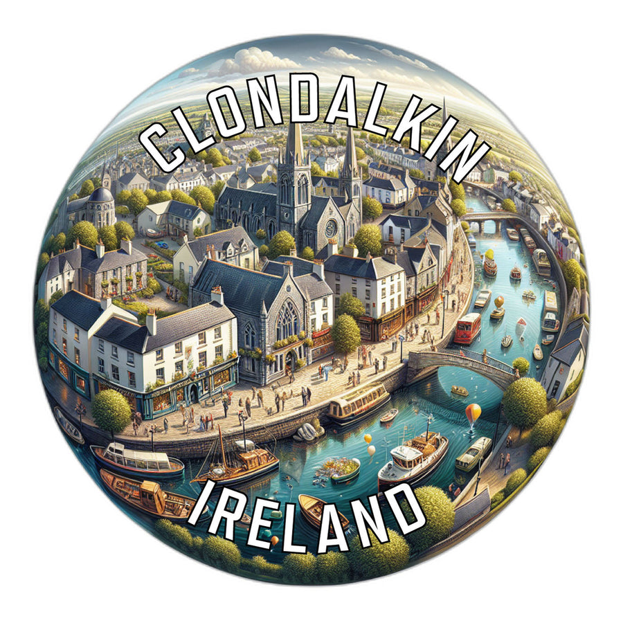 Clondalkin Ireland Souvenir Die Cut Flat Magnet Image 1