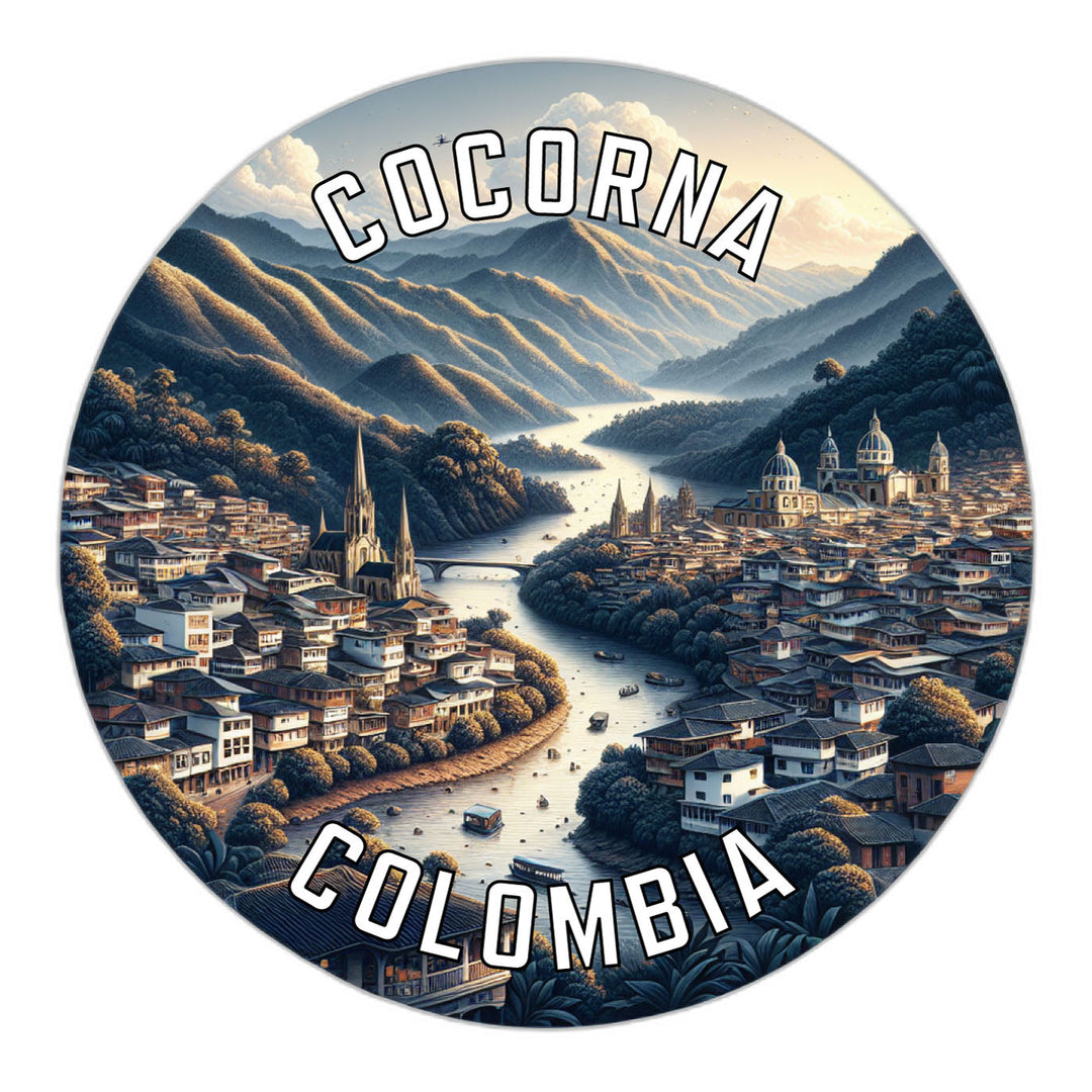 Cocorna Colombia Souvenir Die Cut Flat Magnet Image 1