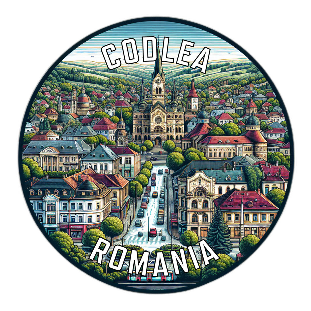 Codlea Romania Souvenir Die Cut Flat Magnet Image 1