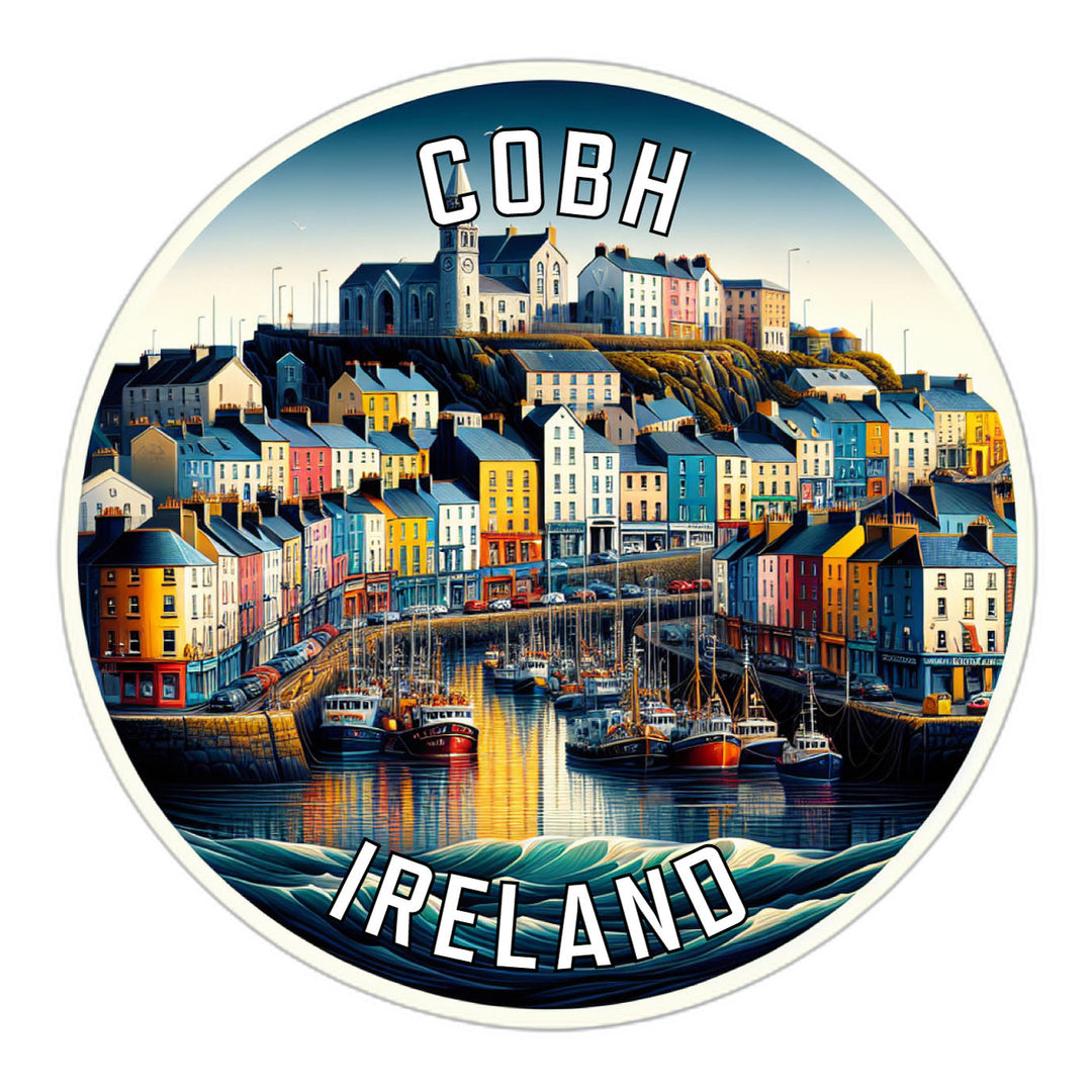 Cobh Ireland Souvenir Die Cut Flat Magnet Image 1