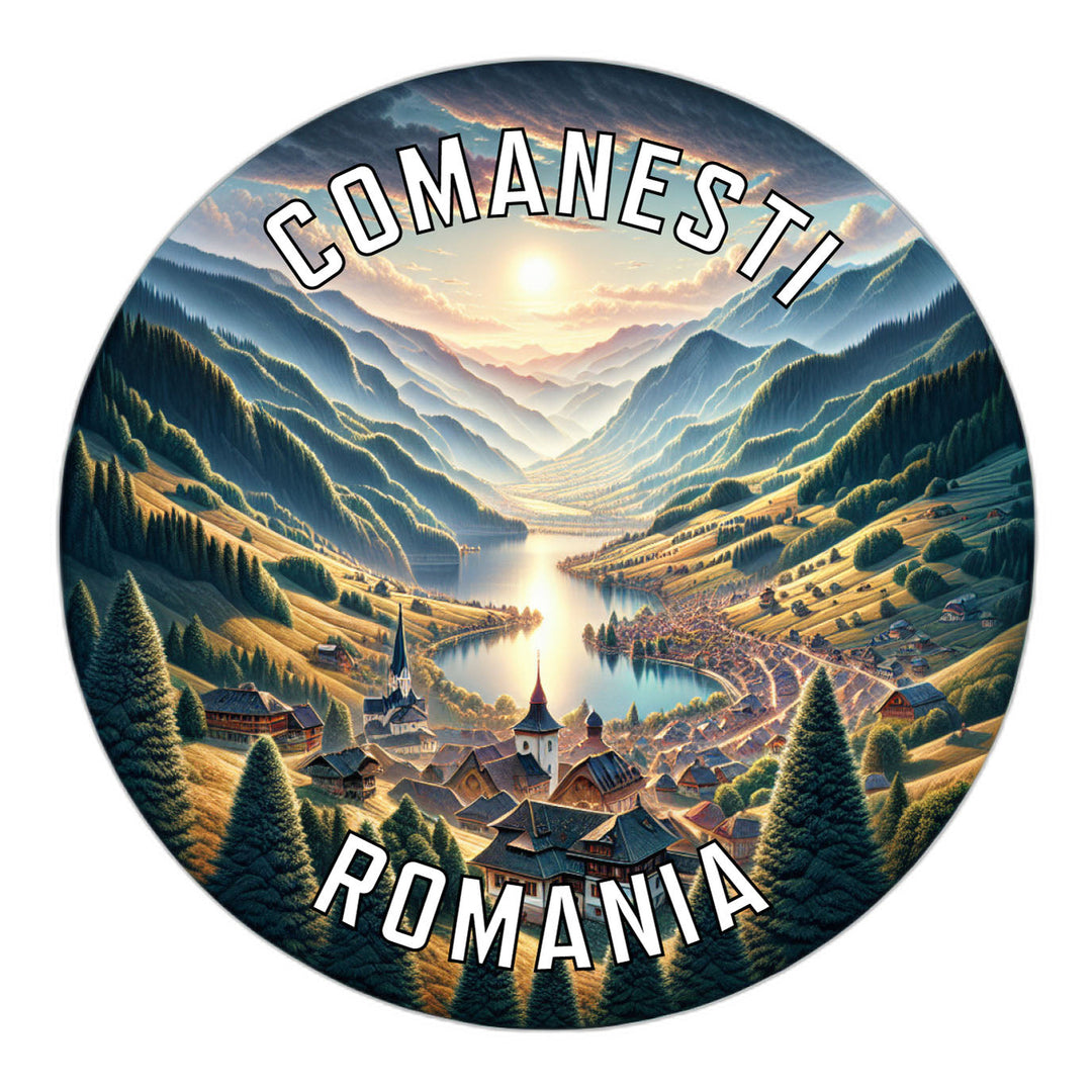 Comanesti Romania Souvenir Die Cut Flat Magnet Image 1