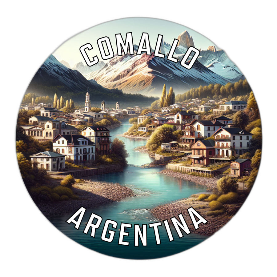 Comallo Argentina Souvenir Die Cut Flat Magnet Image 1