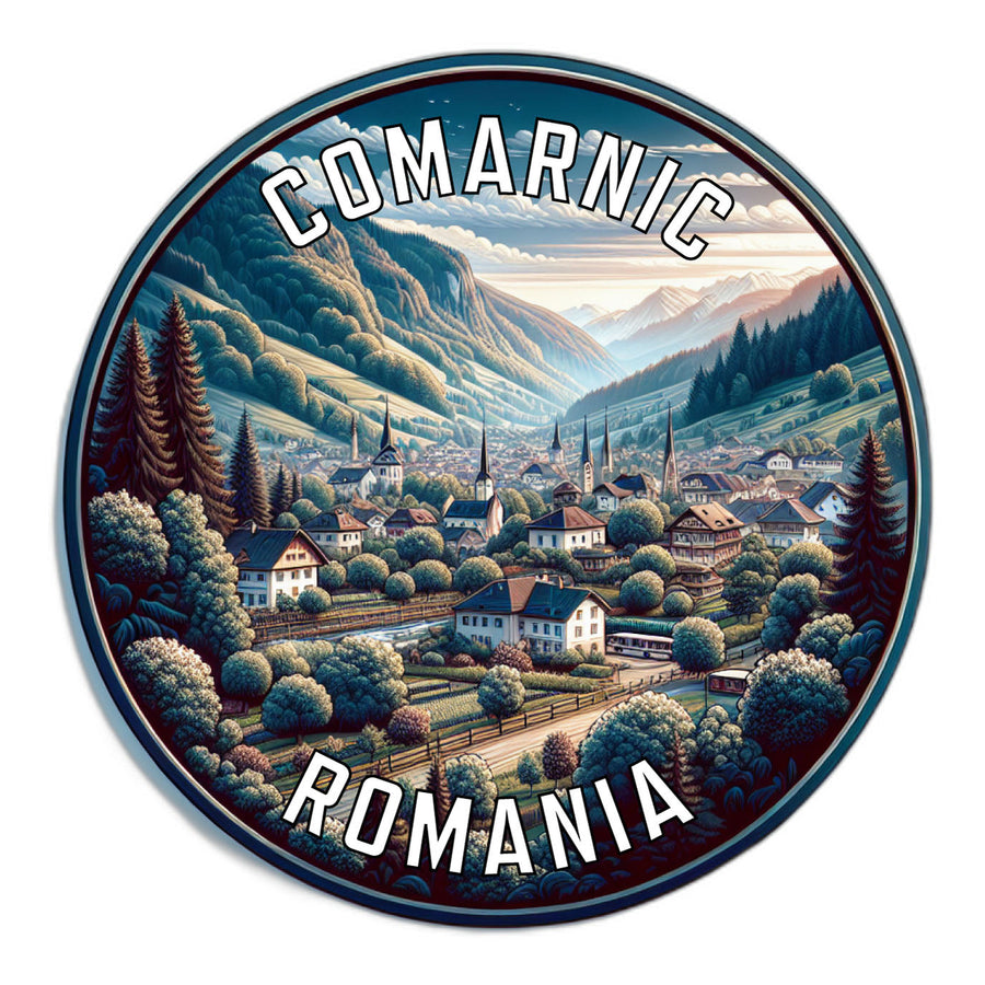 Comarnic Romania Souvenir Die Cut Flat Magnet Image 1