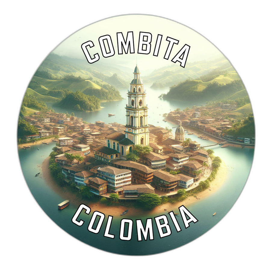 Combita Colombia Souvenir Die Cut Flat Magnet Image 1