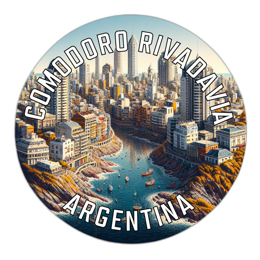 Comodoro Rivadavia Argentina Souvenir Die Cut Flat Magnet Image 1