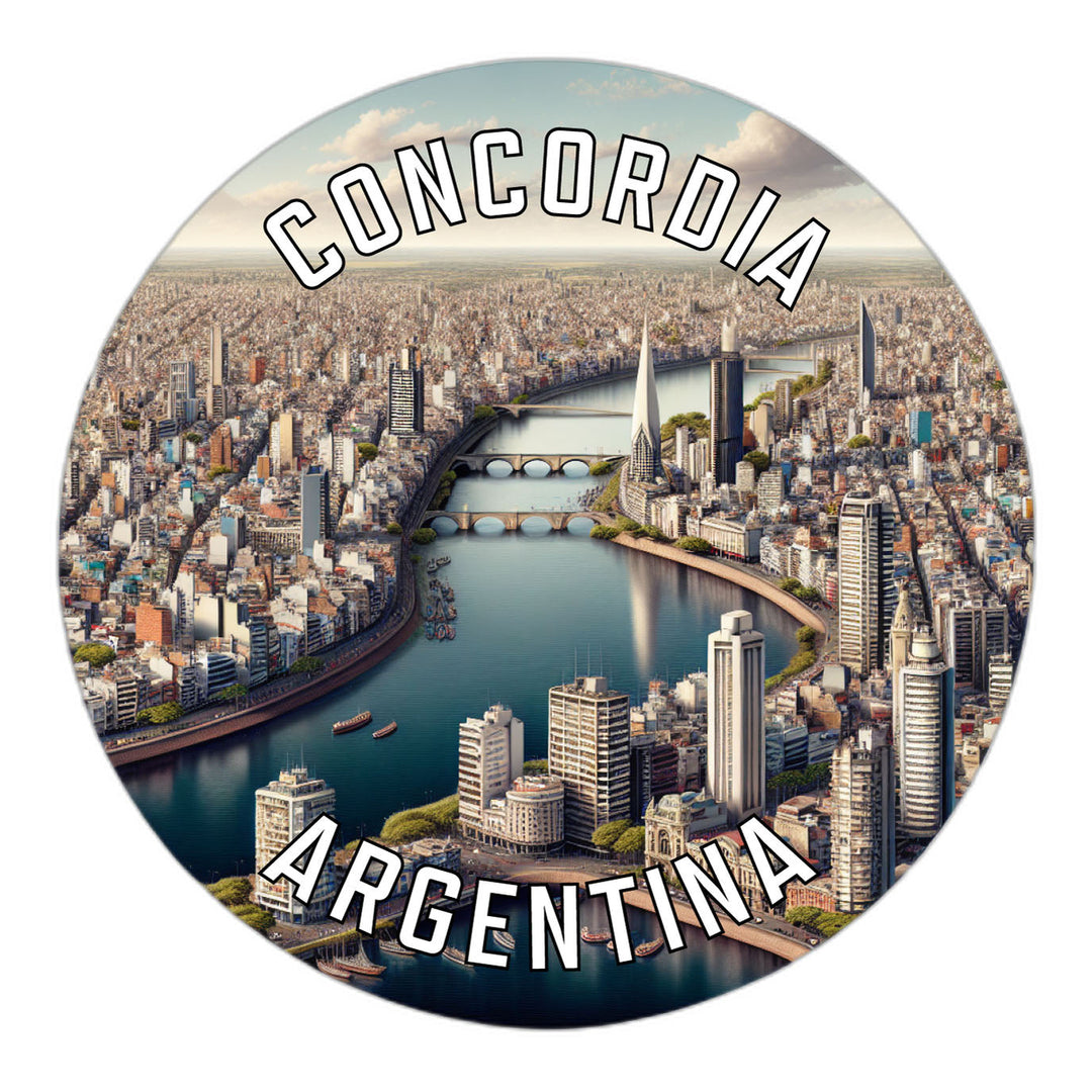 Concordia Argentina Souvenir Die Cut Flat Magnet Image 1