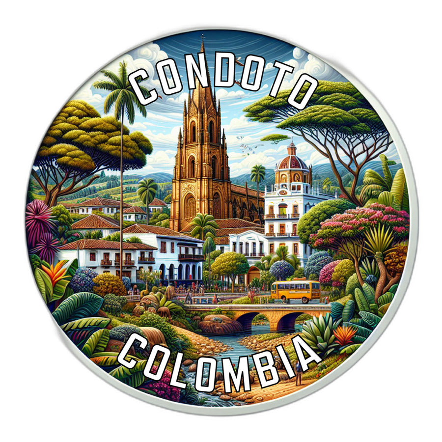 Condoto Colombia Souvenir Die Cut Flat Magnet Image 1