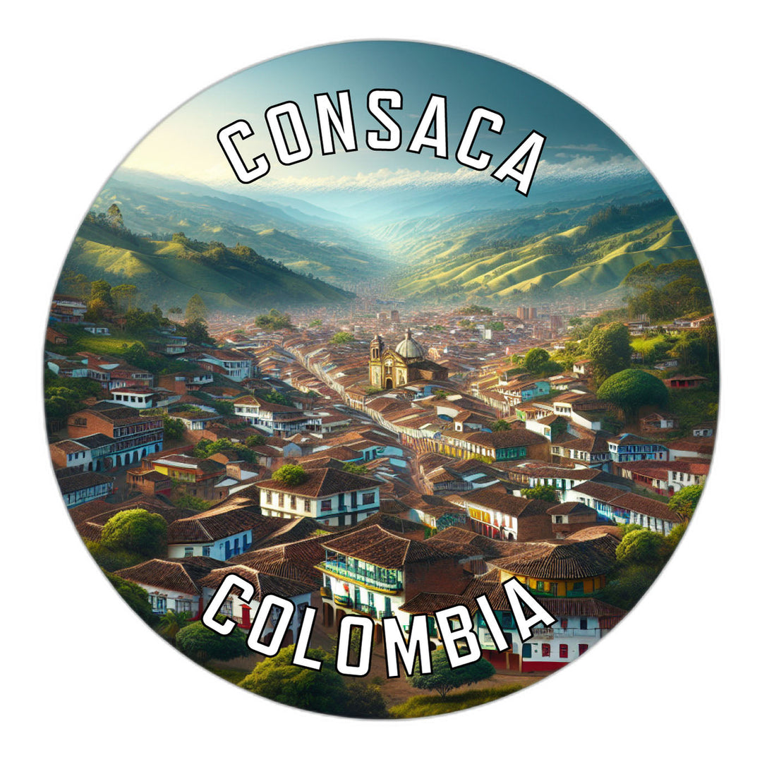 Consaca Colombia Souvenir Die Cut Flat Magnet Image 1