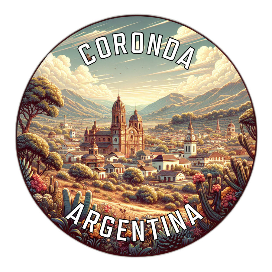 Coronda Argentina Souvenir Die Cut Flat Magnet Image 1