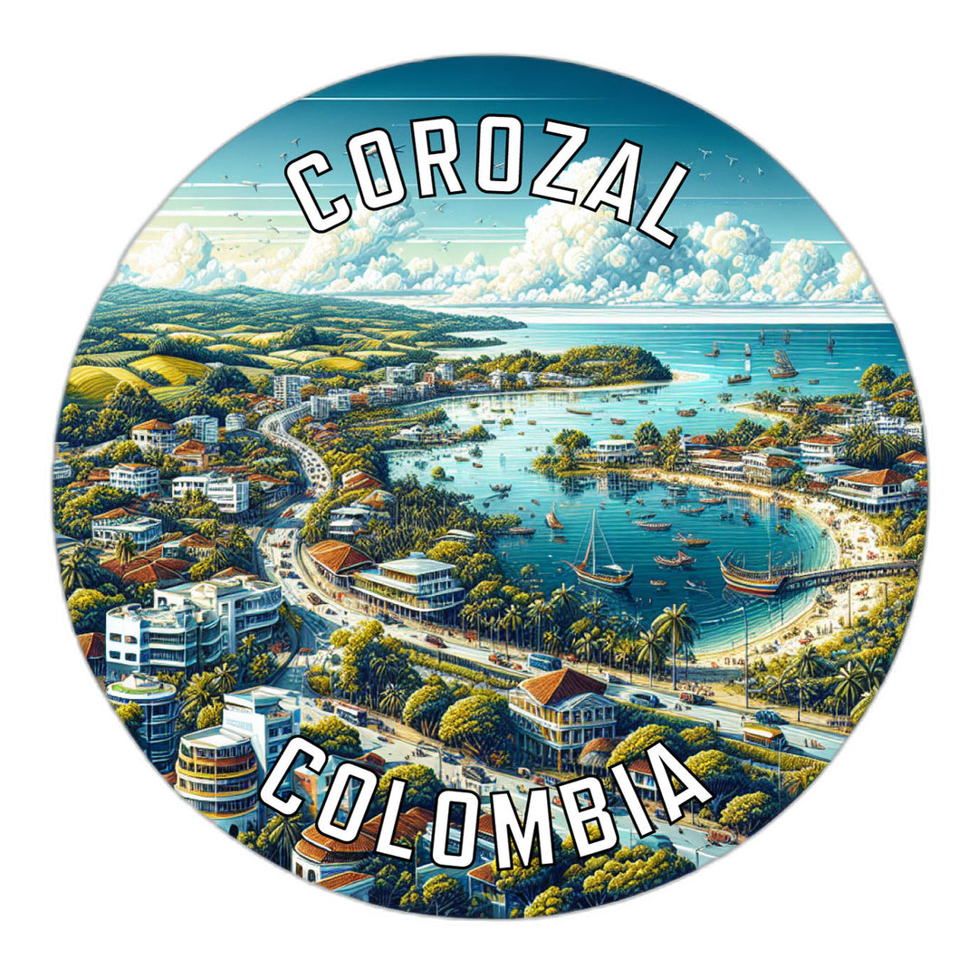 Corozal Colombia Souvenir Die Cut Flat Magnet Image 1