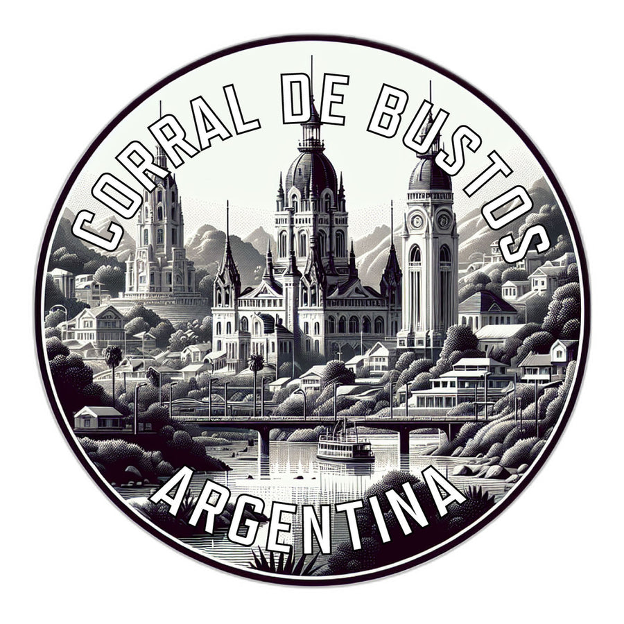 Corral de Bustos Argentina Souvenir Die Cut Flat Magnet Image 1