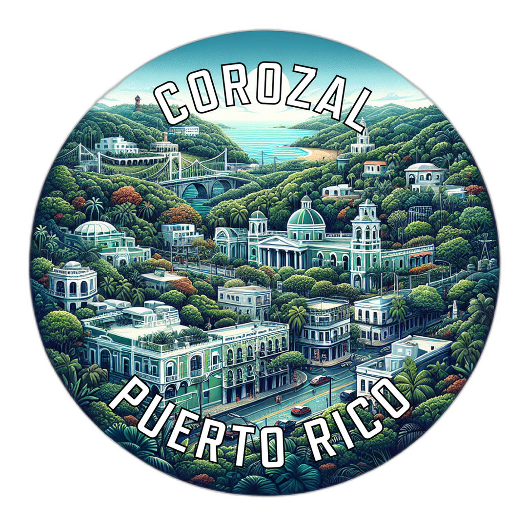 Corozal Puerto Rico Souvenir Die Cut Flat Magnet Image 1