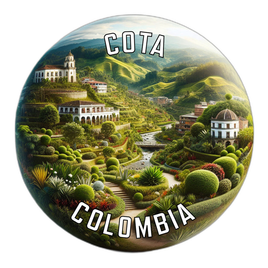 Cota Colombia Souvenir Die Cut Flat Magnet Image 1