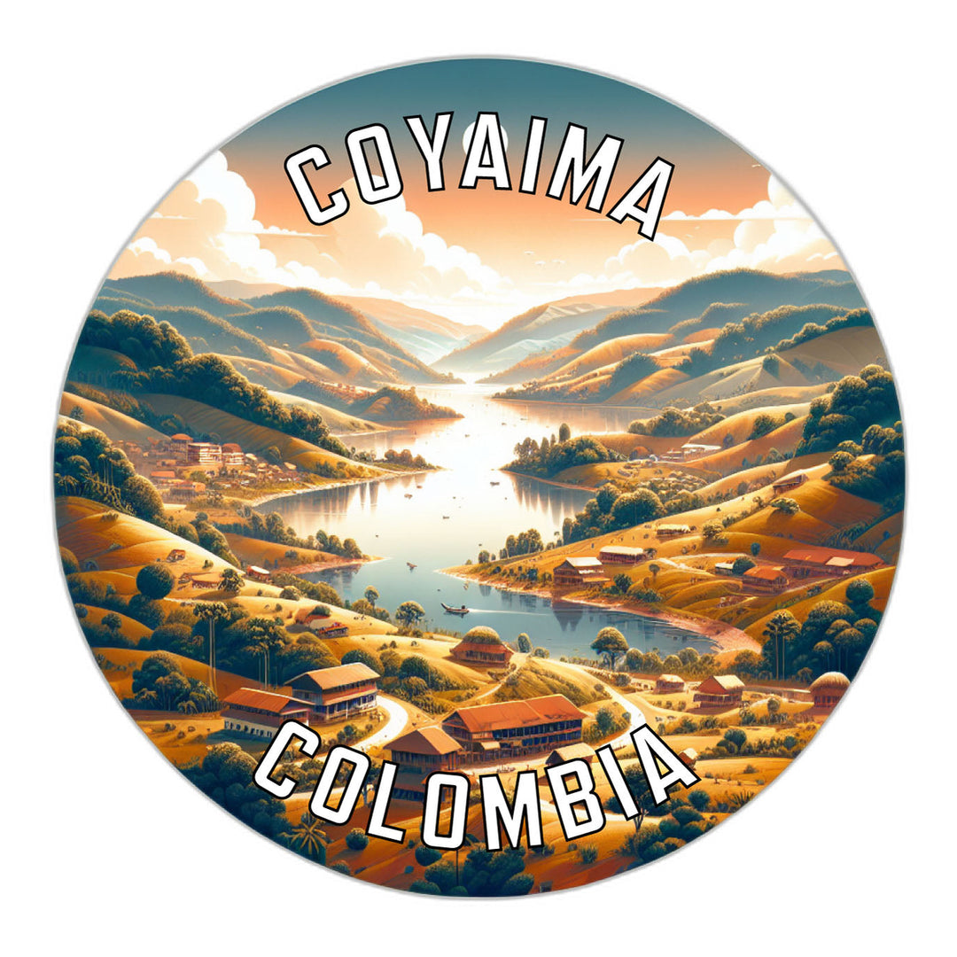 Coyaima Colombia Souvenir Die Cut Flat Magnet Image 1