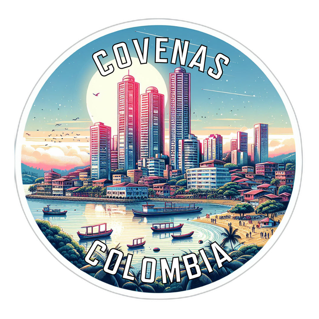 Covenas Colombia Souvenir Die Cut Flat Magnet Image 1