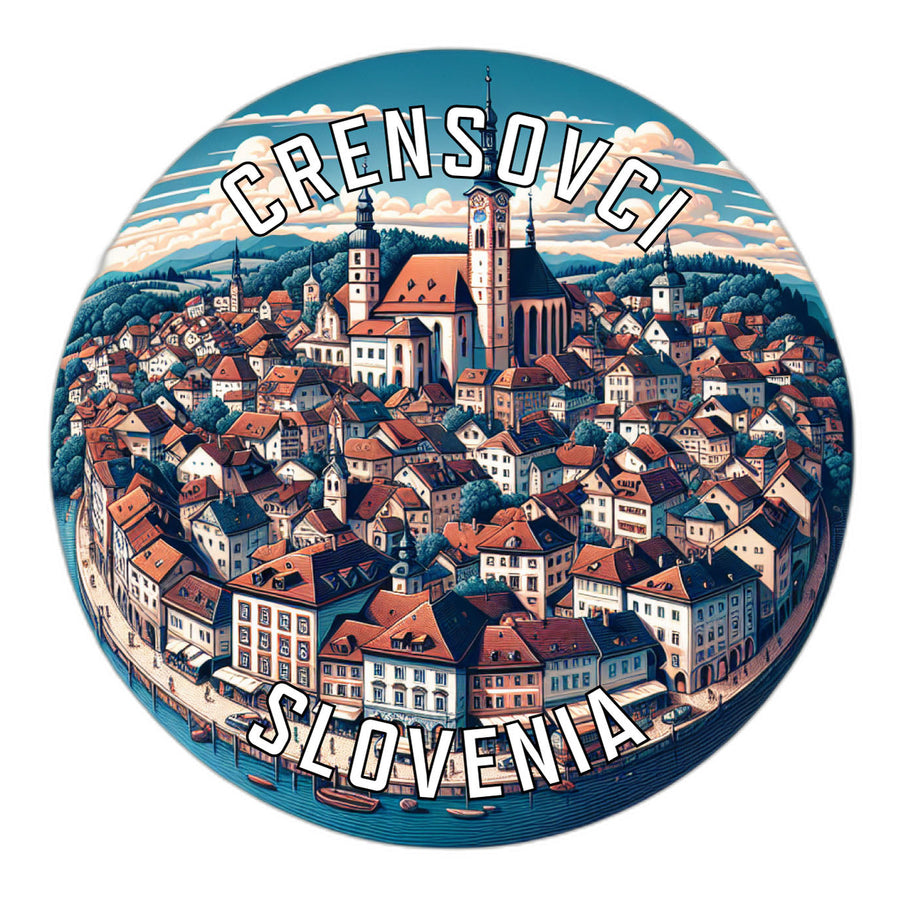 Crensovci Slovenia Souvenir Die Cut Flat Magnet Image 1