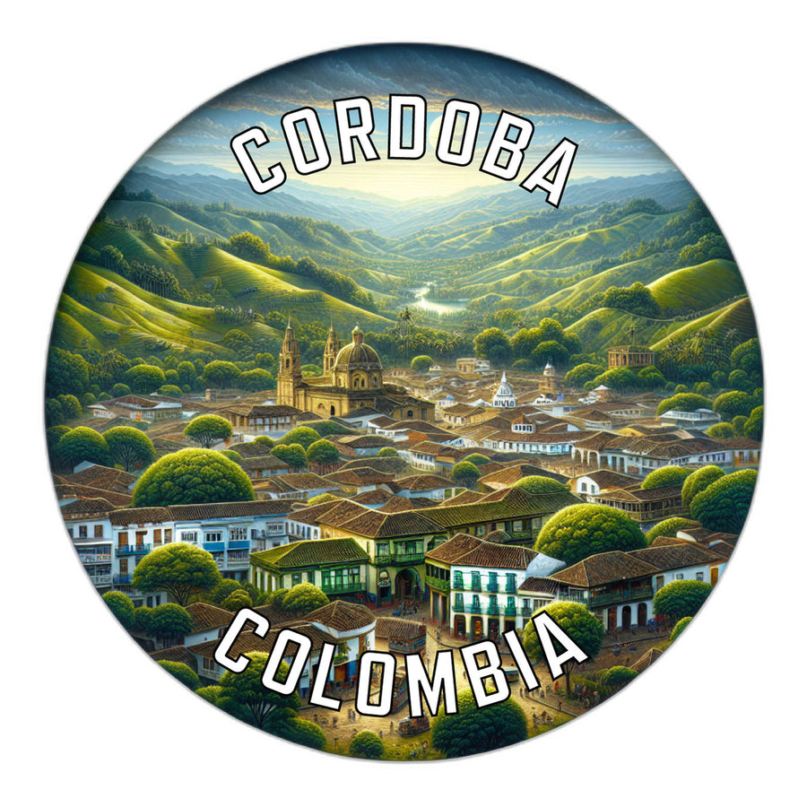 Cordoba Colombia Souvenir Die Cut Flat Magnet Image 1