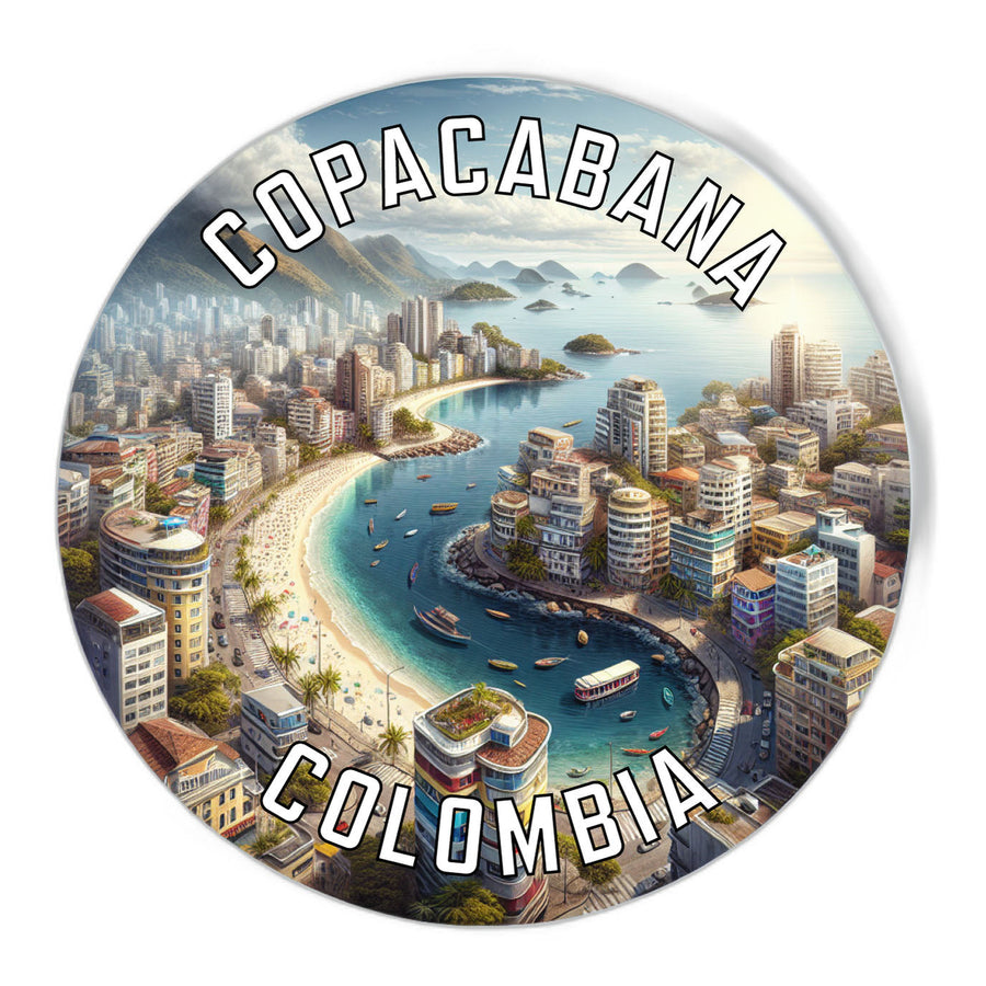 Copacabana Colombia Souvenir Die Cut Flat Magnet Image 1