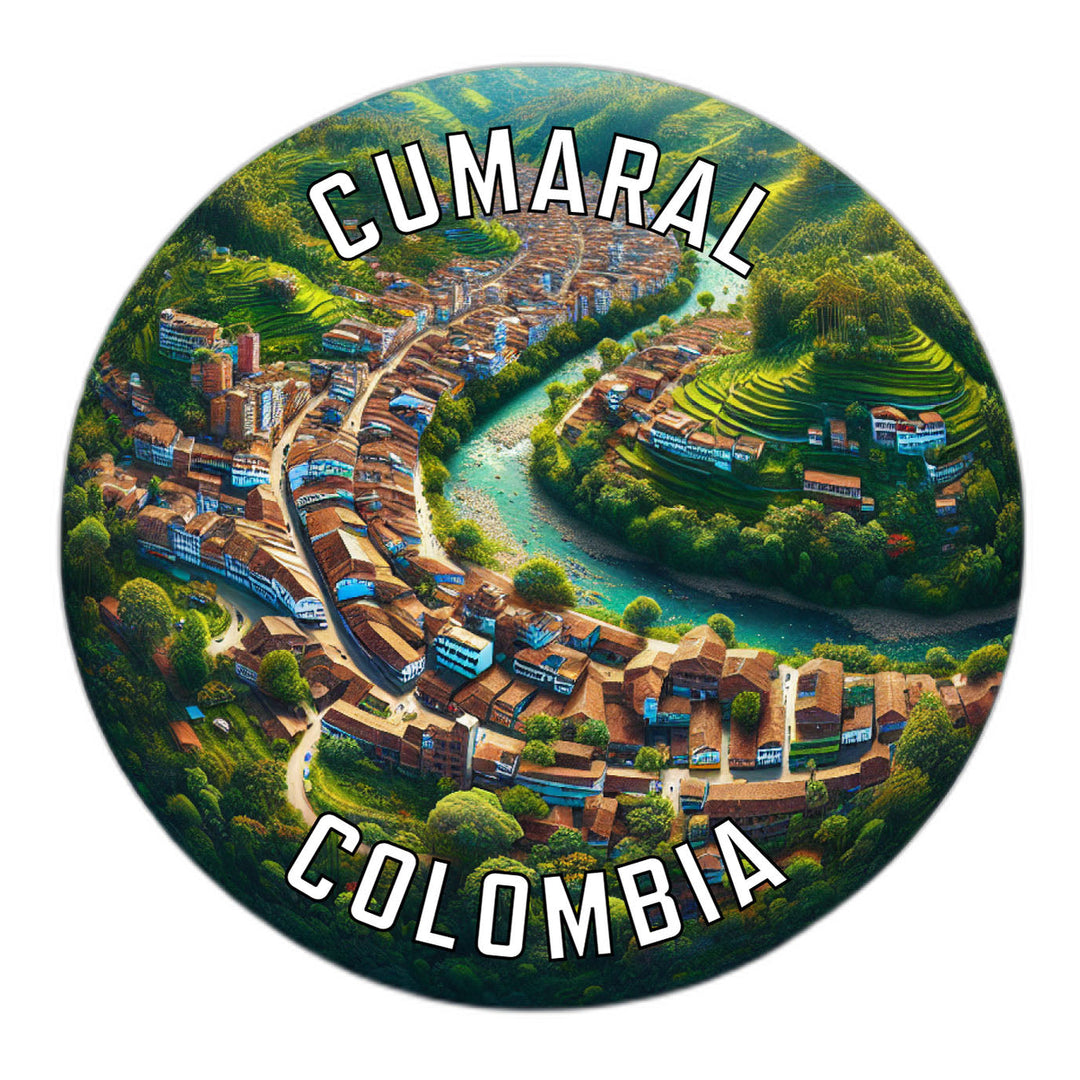 Cumaral Colombia Souvenir Die Cut Flat Magnet Image 1