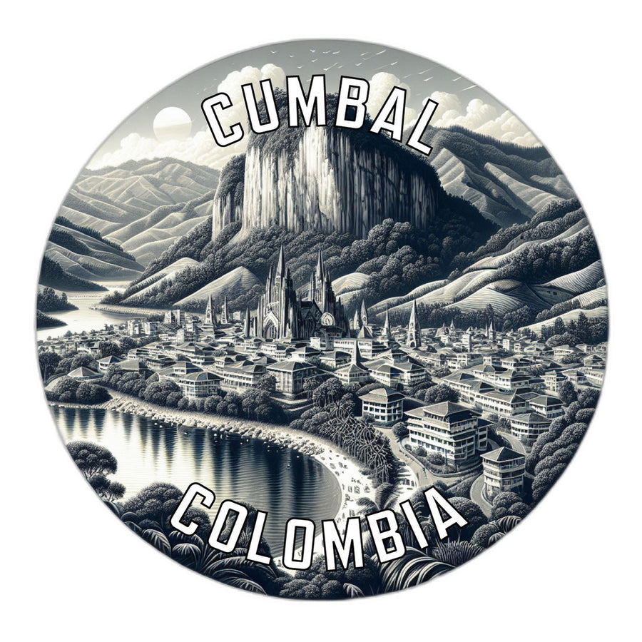 Cumbal Colombia Souvenir Die Cut Flat Magnet Image 1