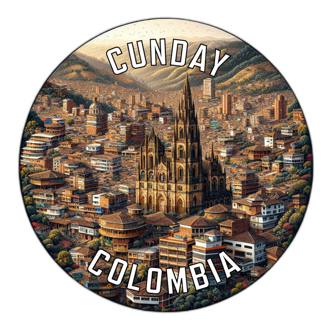 Cunday Colombia Souvenir Die Cut Flat Magnet Image 1