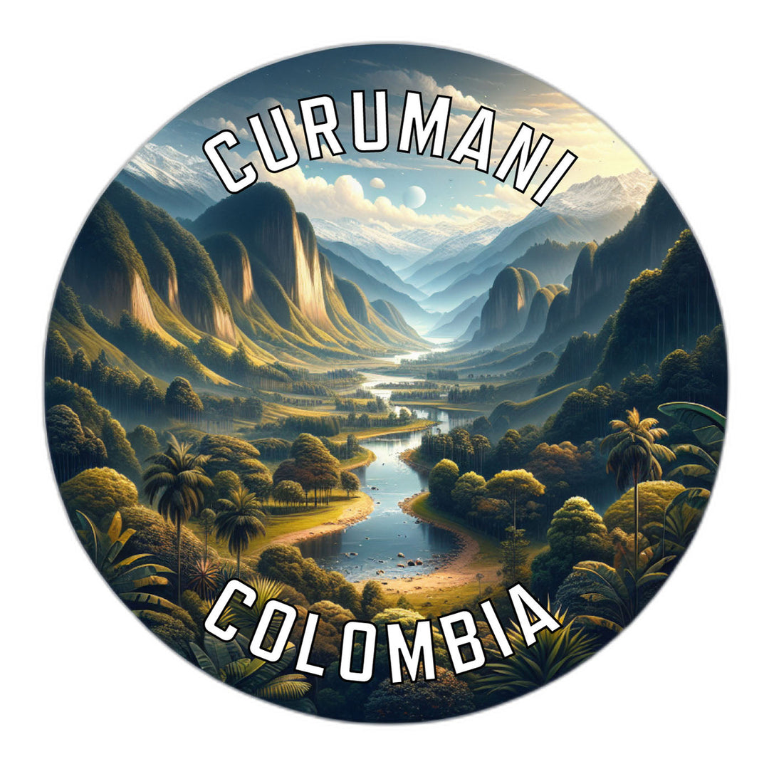 Curumani Colombia Souvenir Die Cut Flat Magnet Image 1