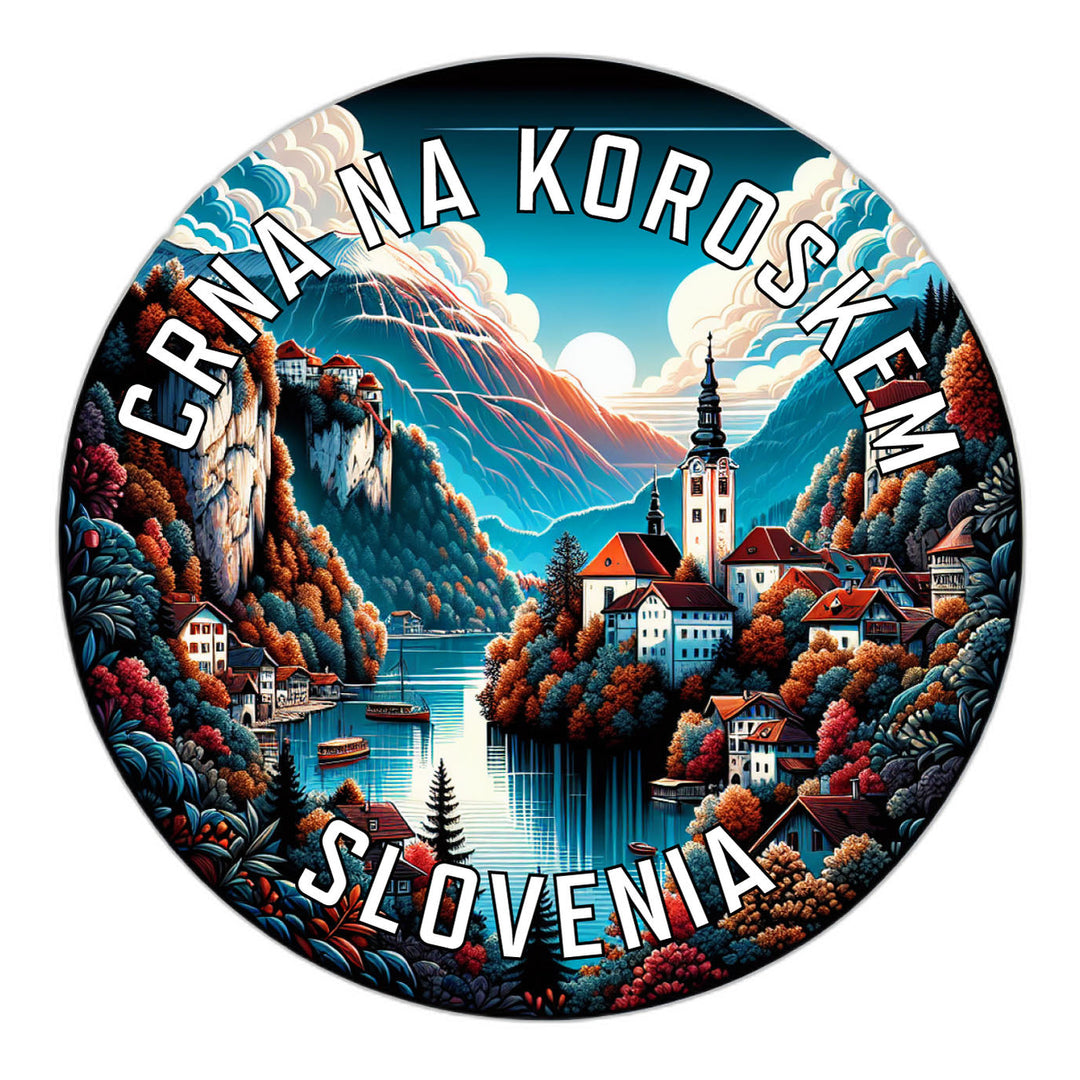 Crna na Koroskem Slovenia Souvenir Die Cut Flat Magnet Image 1