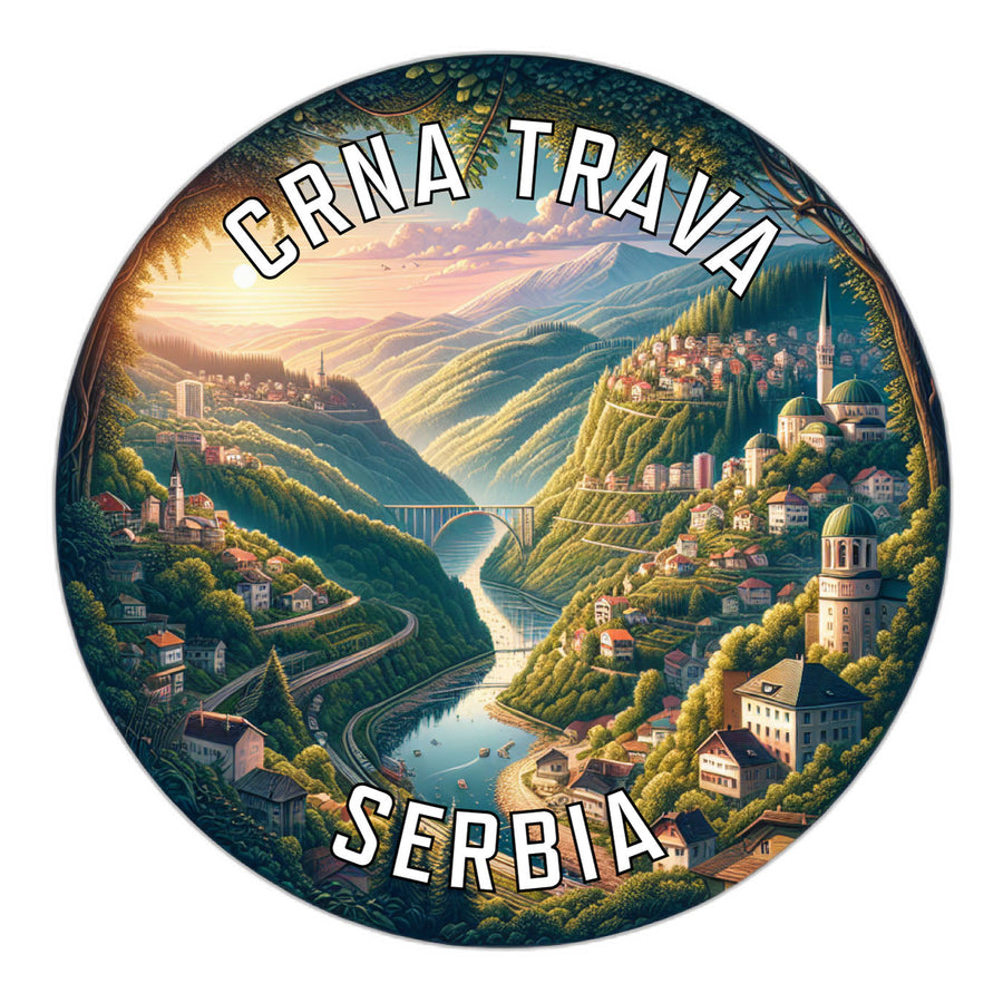 Crna Trava Serbia Souvenir Die Cut Flat Magnet Image 1